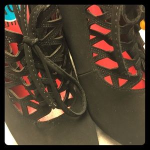 Black heals never worn